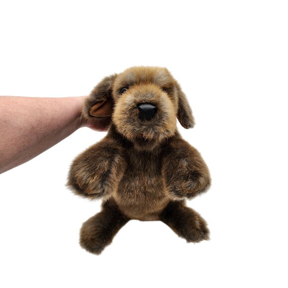 Folkmanis Sitting Dog Hand Puppet, Brown very well made - Picture 1 of 7